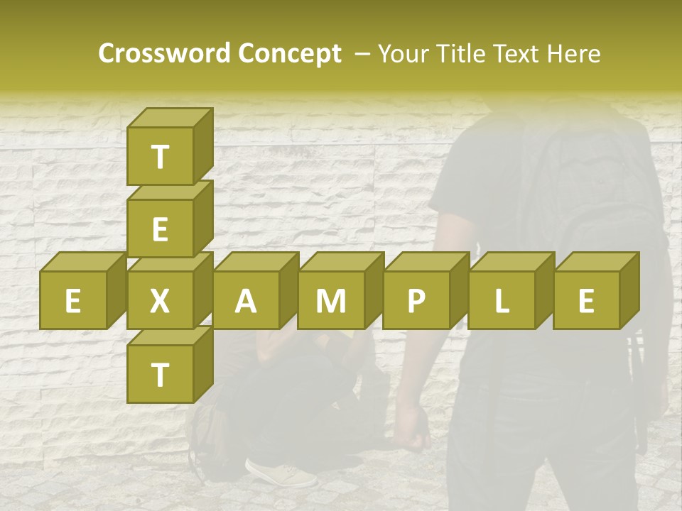 Casual Standing Confrontation PowerPoint Template