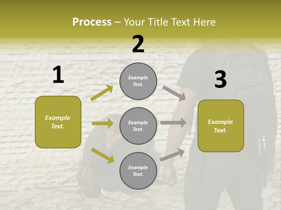 Casual Standing Confrontation PowerPoint Template