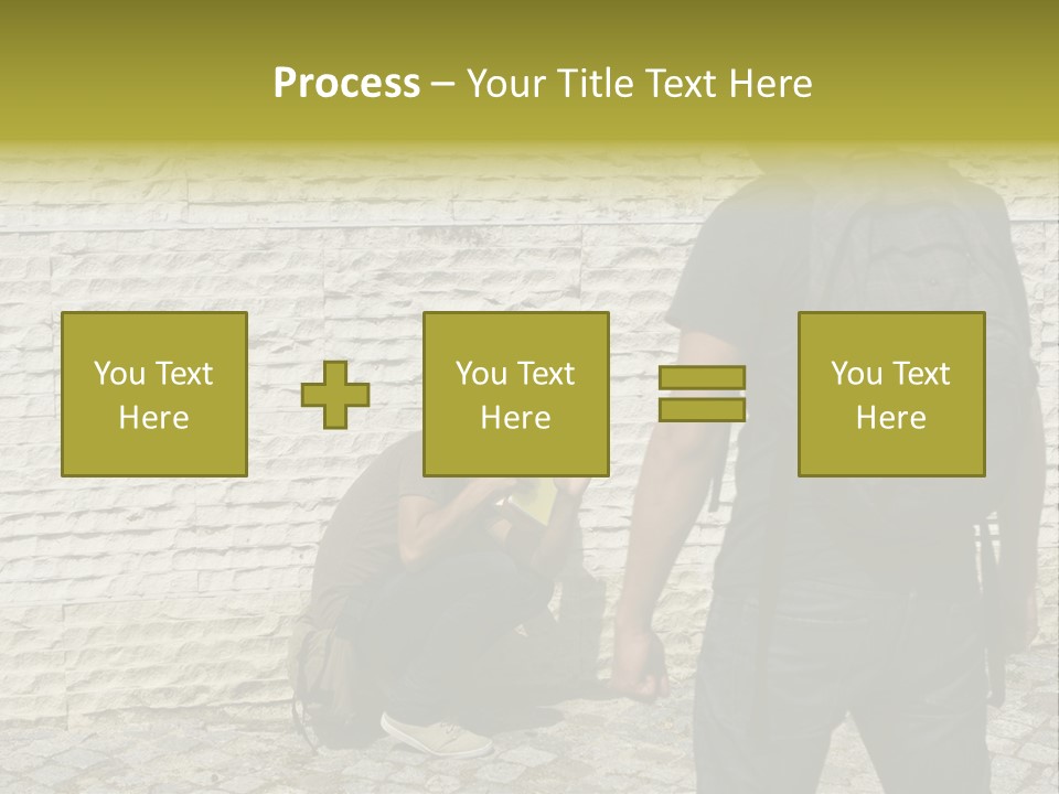 Casual Standing Confrontation PowerPoint Template