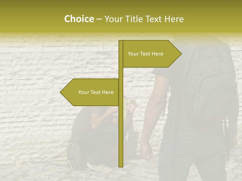Casual Standing Confrontation PowerPoint Template