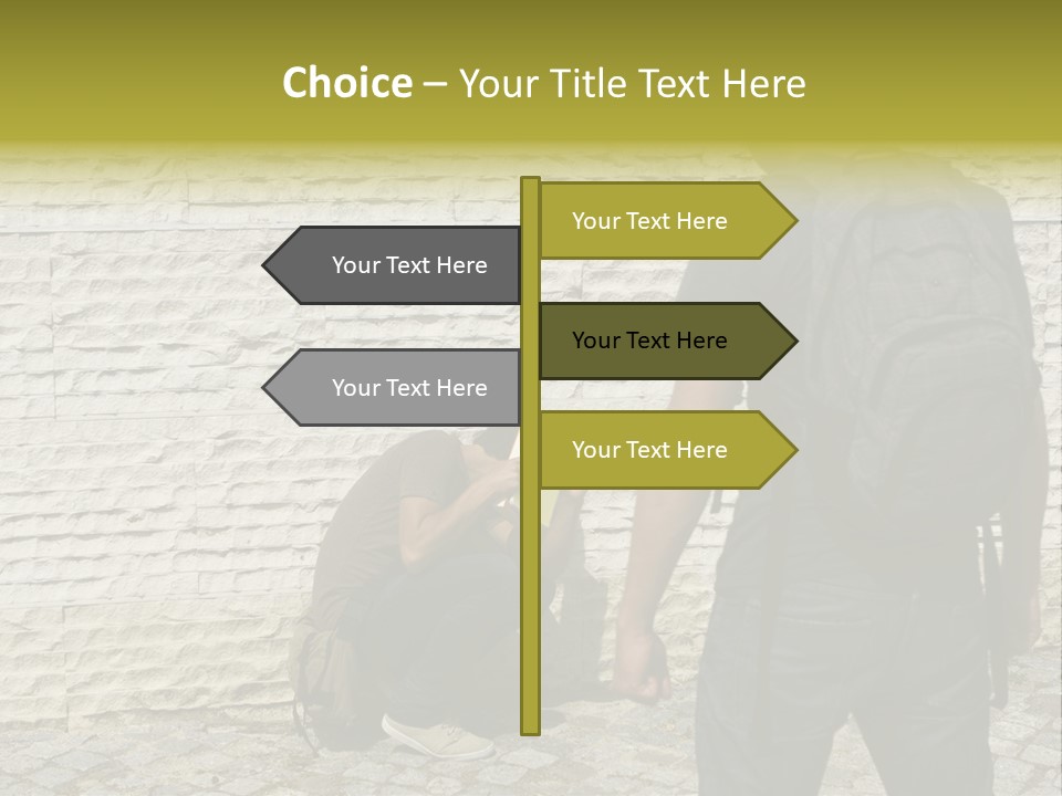 Casual Standing Confrontation PowerPoint Template