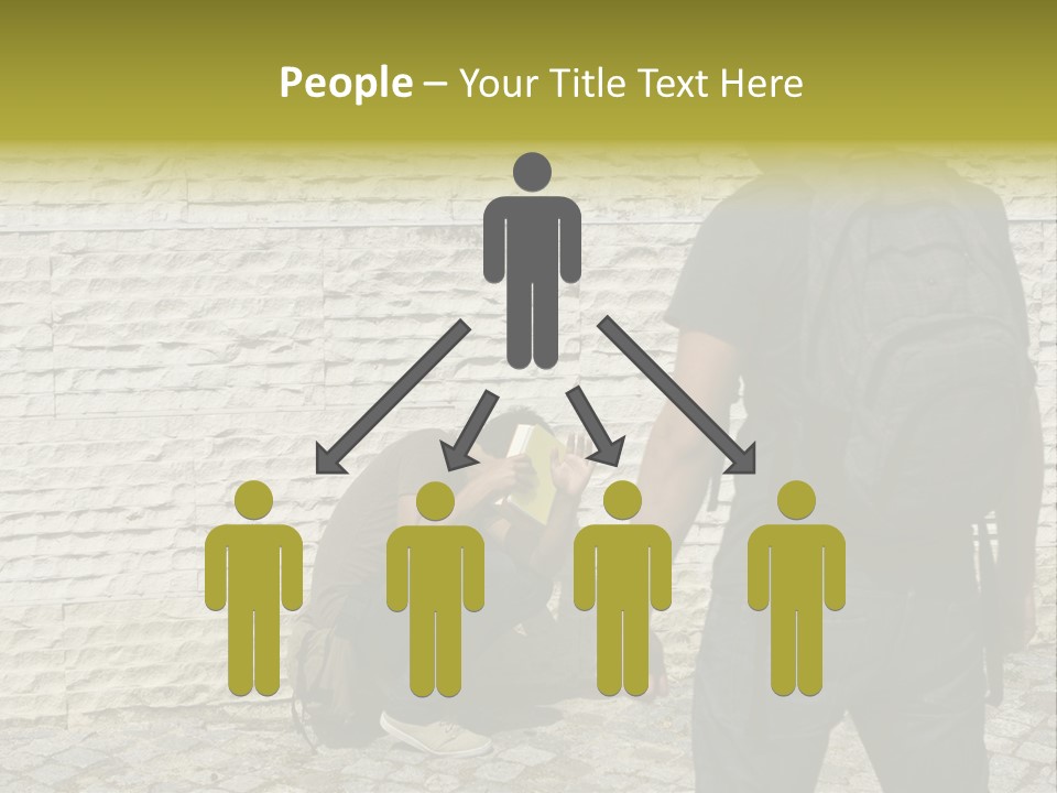 Casual Standing Confrontation PowerPoint Template