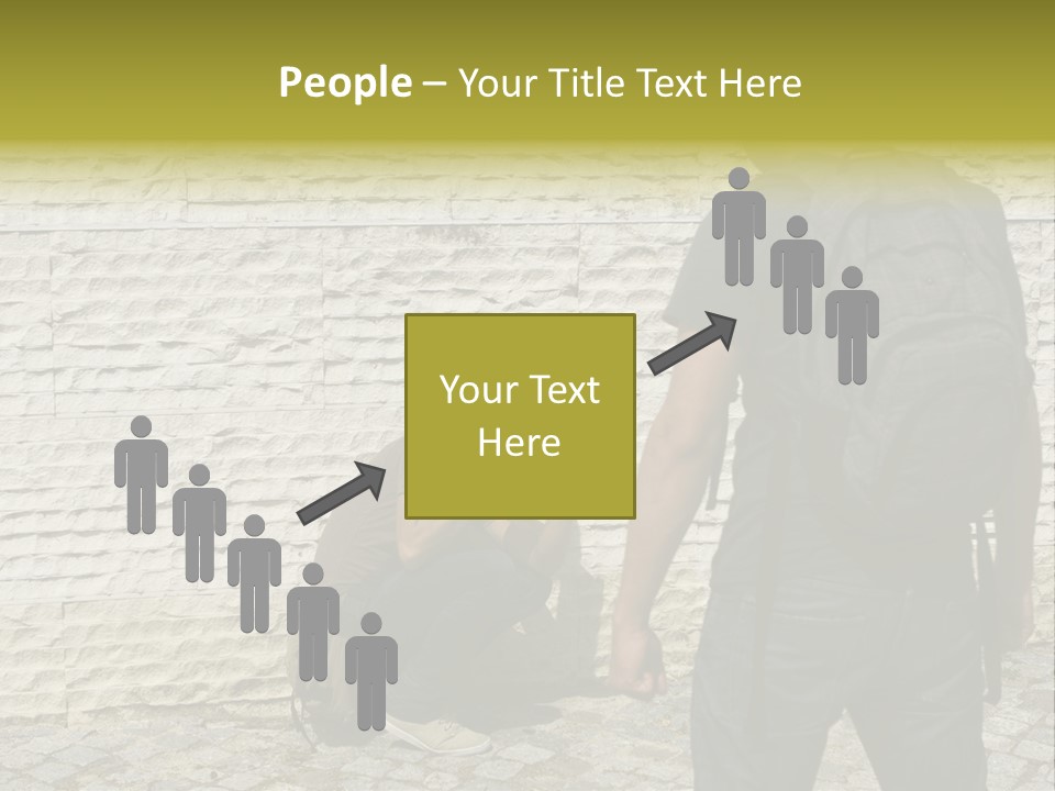 Casual Standing Confrontation PowerPoint Template