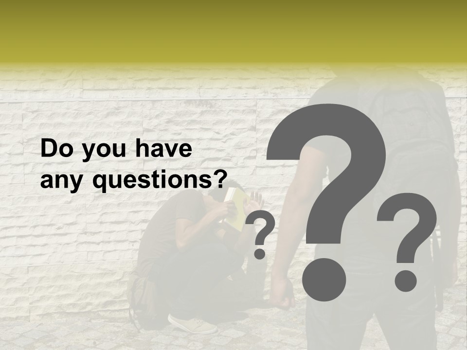 Casual Standing Confrontation PowerPoint Template