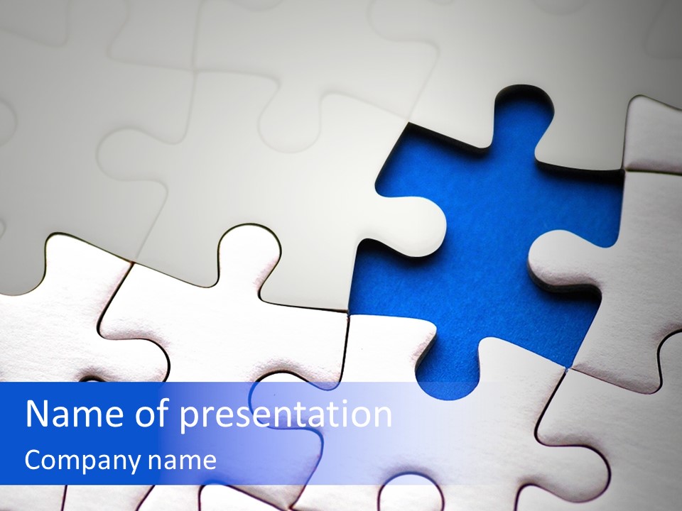 Teamwork Puzzle Conceptual PowerPoint Template