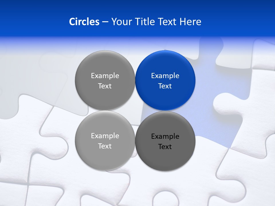 Teamwork Puzzle Conceptual PowerPoint Template