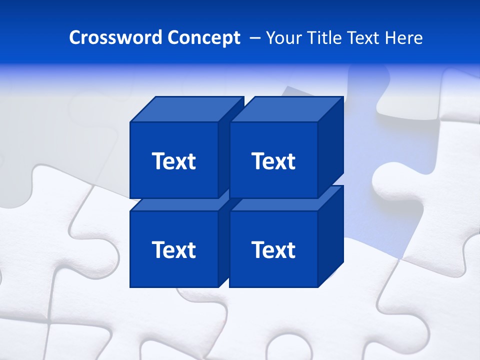 Teamwork Puzzle Conceptual PowerPoint Template