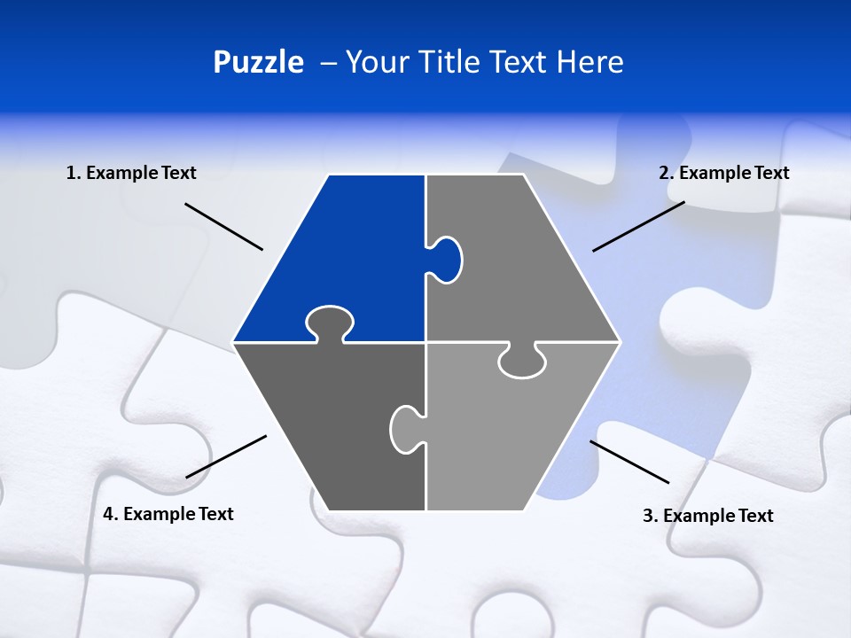 Teamwork Puzzle Conceptual PowerPoint Template