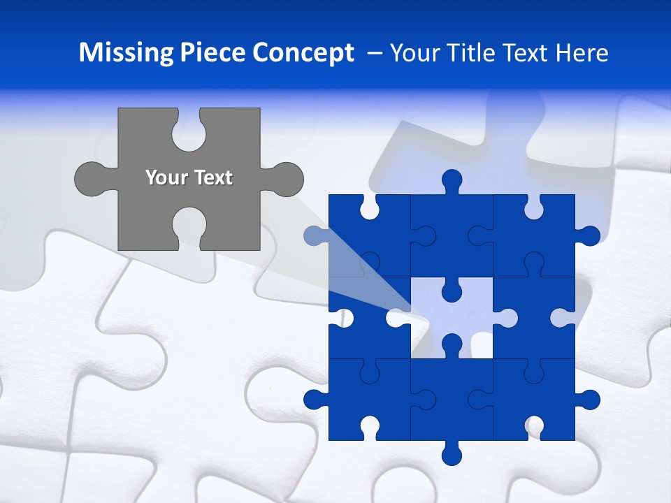 Teamwork Puzzle Conceptual PowerPoint Template