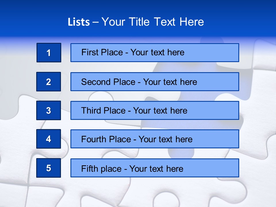 Teamwork Puzzle Conceptual PowerPoint Template