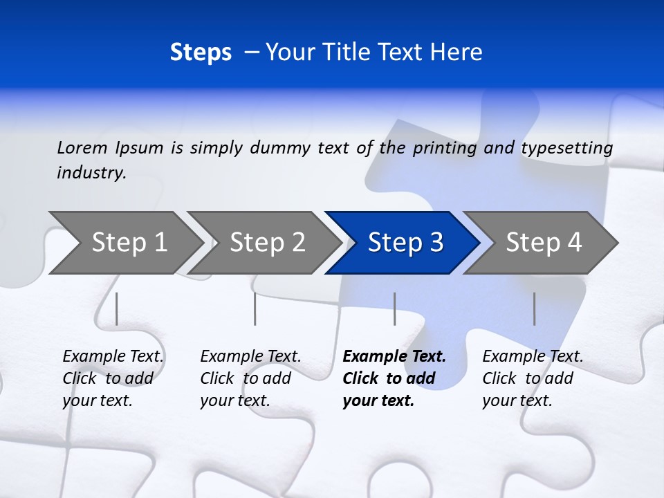 Teamwork Puzzle Conceptual PowerPoint Template