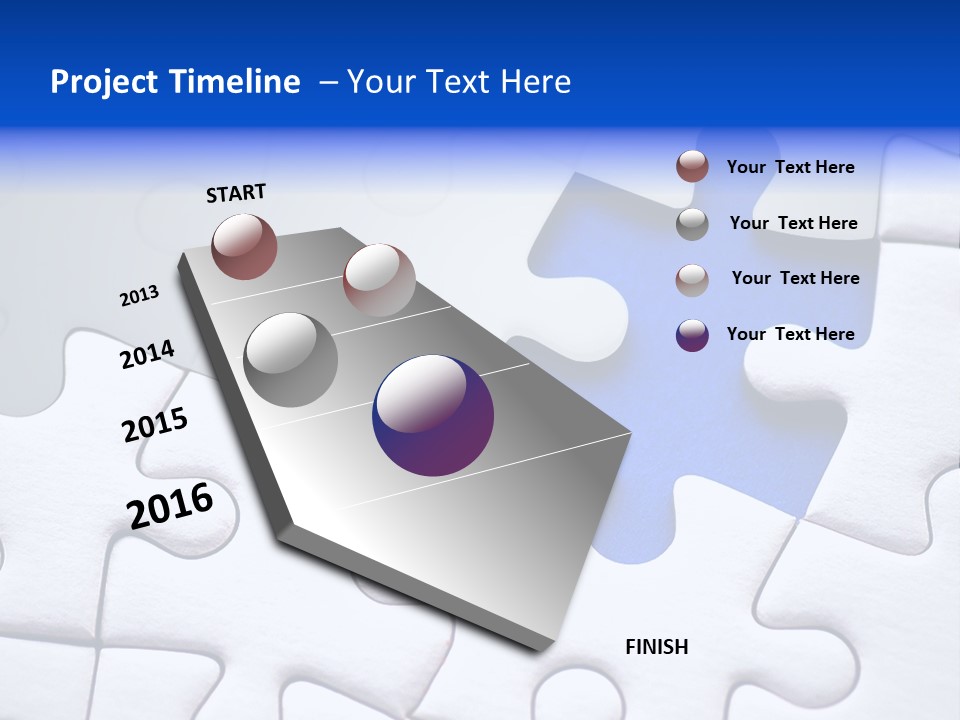 Teamwork Puzzle Conceptual PowerPoint Template