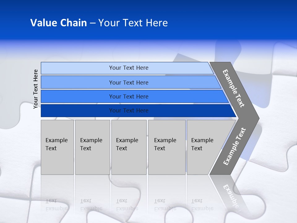 Teamwork Puzzle Conceptual PowerPoint Template