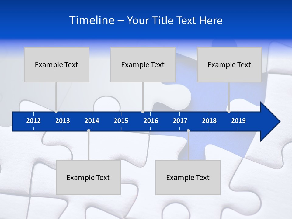 Teamwork Puzzle Conceptual PowerPoint Template