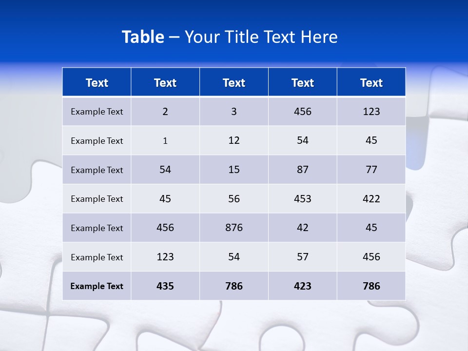 Teamwork Puzzle Conceptual PowerPoint Template