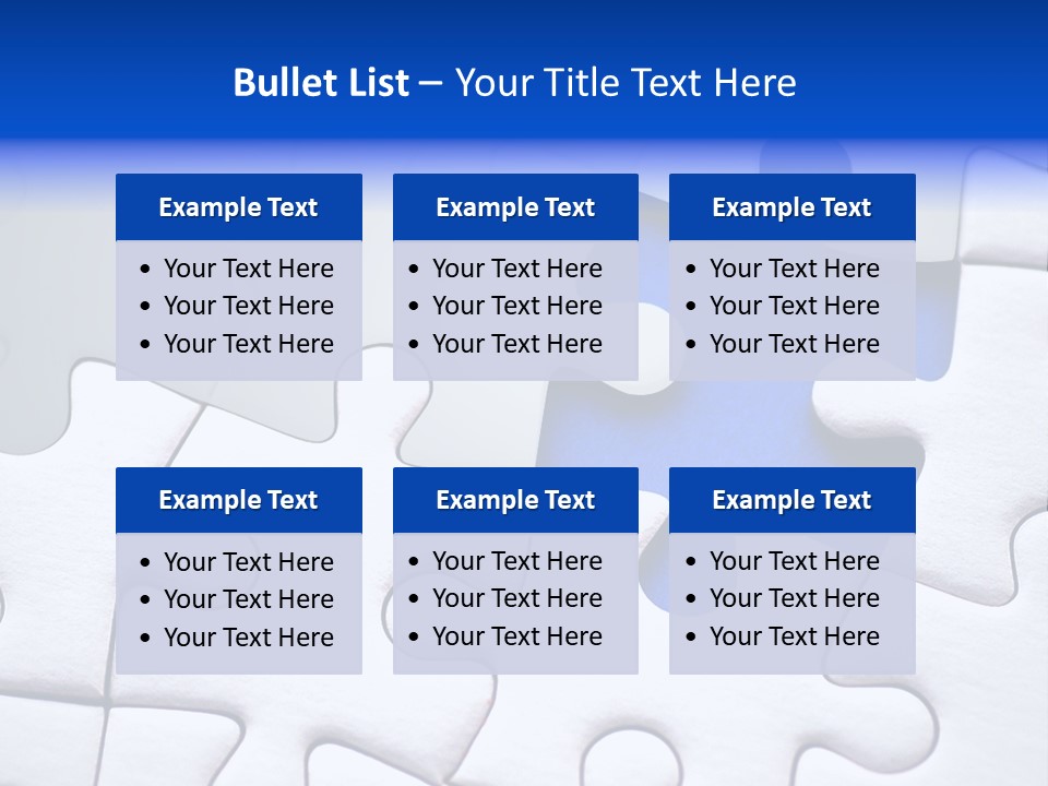 Teamwork Puzzle Conceptual PowerPoint Template