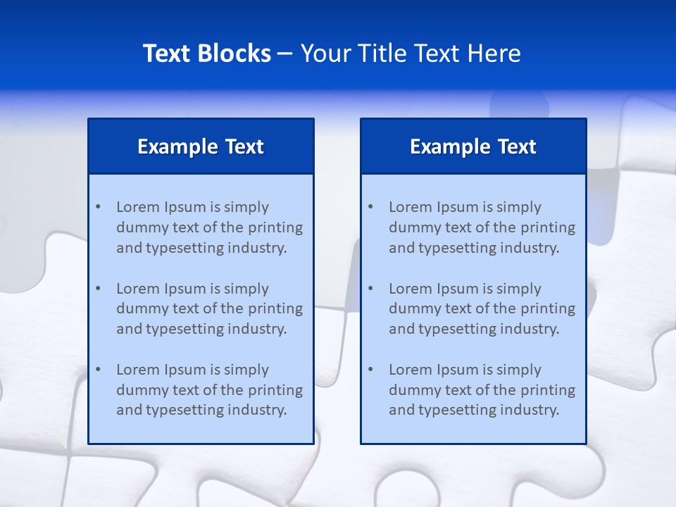Teamwork Puzzle Conceptual PowerPoint Template