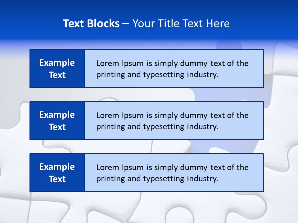 Teamwork Puzzle Conceptual PowerPoint Template