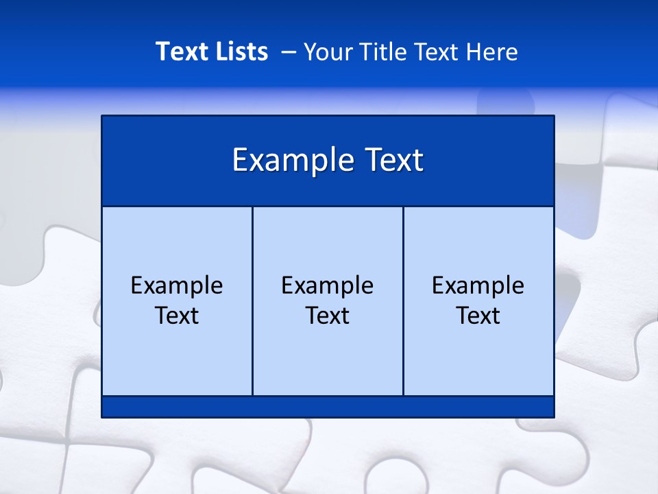 Teamwork Puzzle Conceptual PowerPoint Template