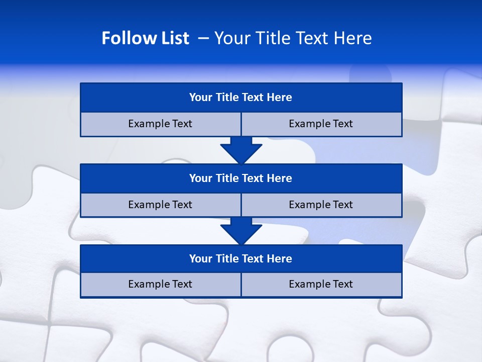 Teamwork Puzzle Conceptual PowerPoint Template
