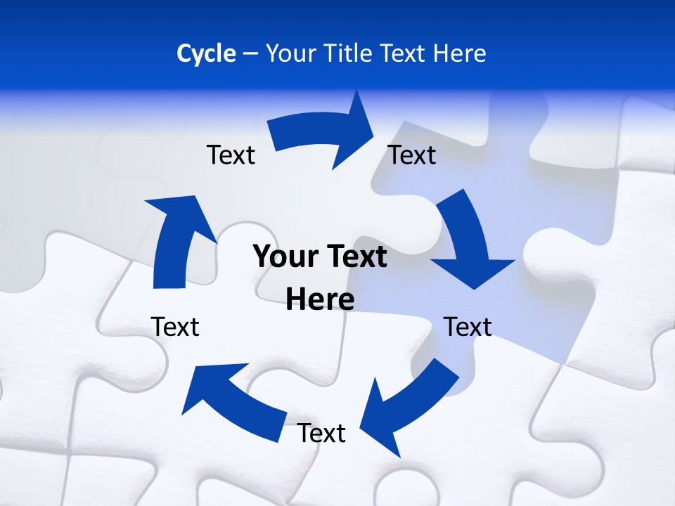 Teamwork Puzzle Conceptual PowerPoint Template