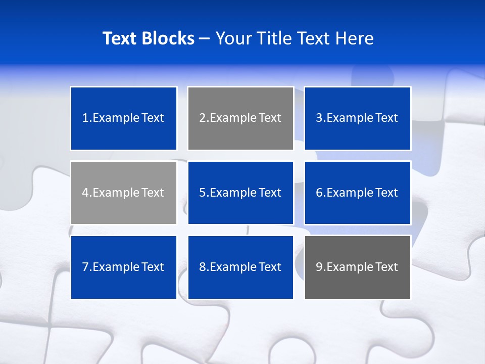 Teamwork Puzzle Conceptual PowerPoint Template