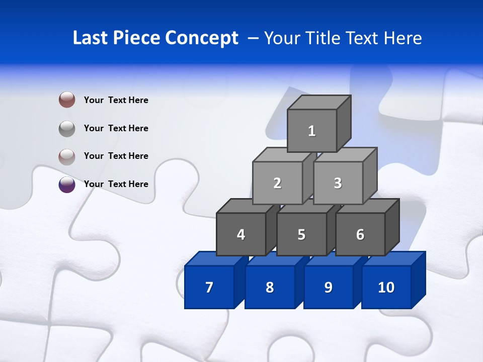 Teamwork Puzzle Conceptual PowerPoint Template