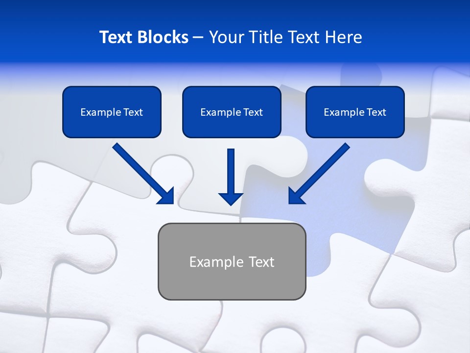 Teamwork Puzzle Conceptual PowerPoint Template