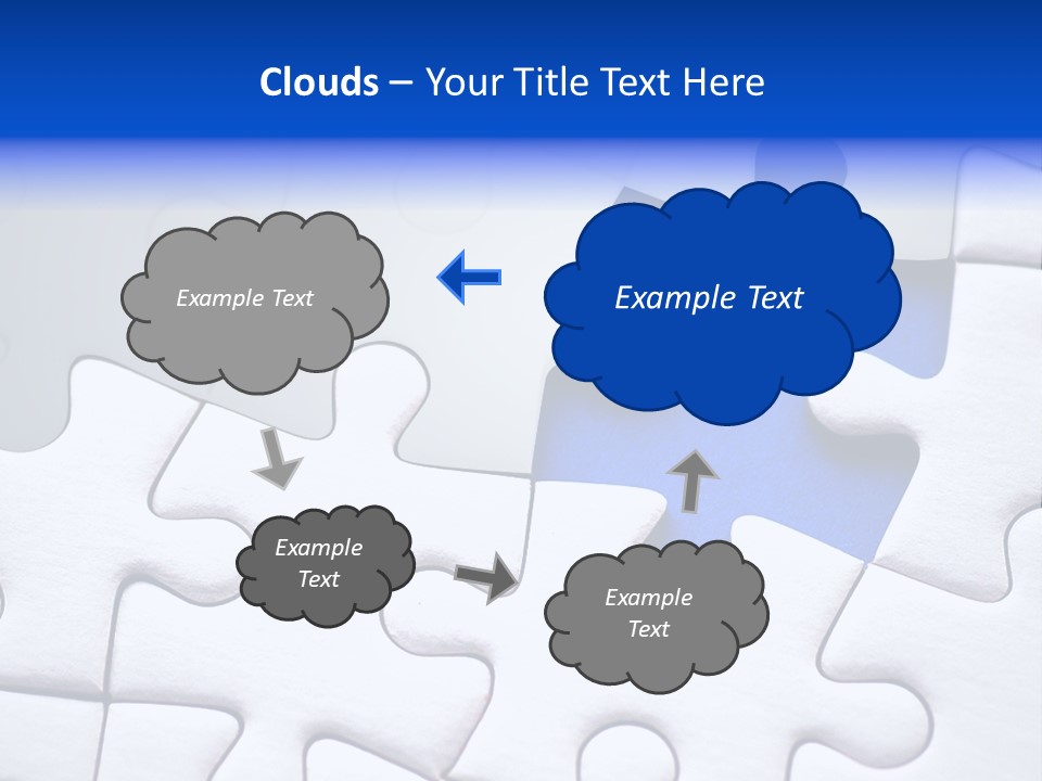 Teamwork Puzzle Conceptual PowerPoint Template