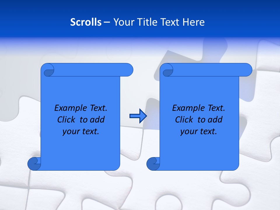 Teamwork Puzzle Conceptual PowerPoint Template