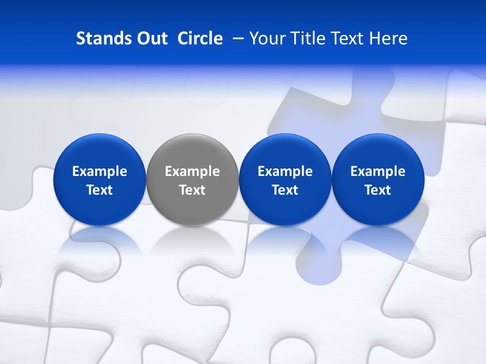 Teamwork Puzzle Conceptual PowerPoint Template