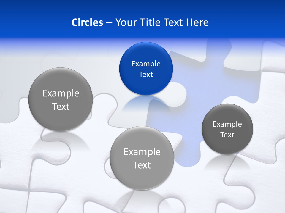 Teamwork Puzzle Conceptual PowerPoint Template