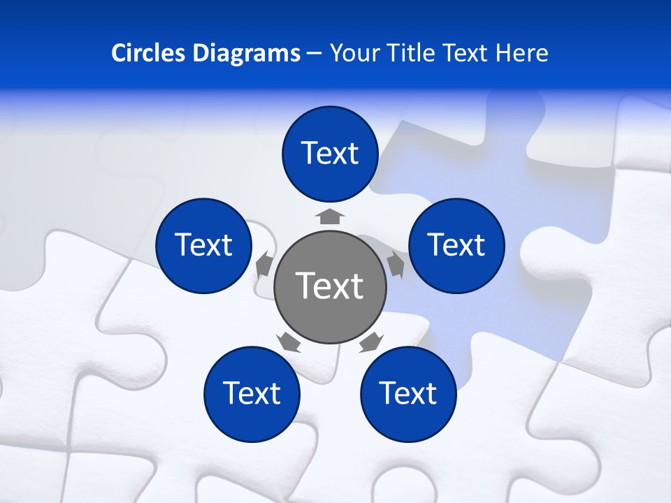 Teamwork Puzzle Conceptual PowerPoint Template