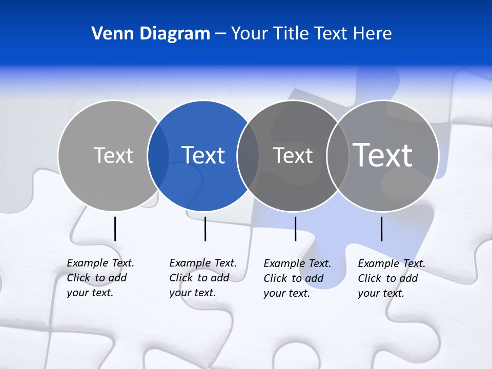 Teamwork Puzzle Conceptual PowerPoint Template