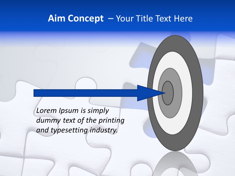 Teamwork Puzzle Conceptual PowerPoint Template