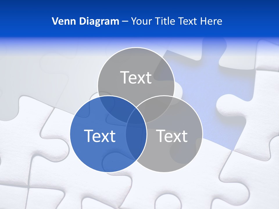 Teamwork Puzzle Conceptual PowerPoint Template
