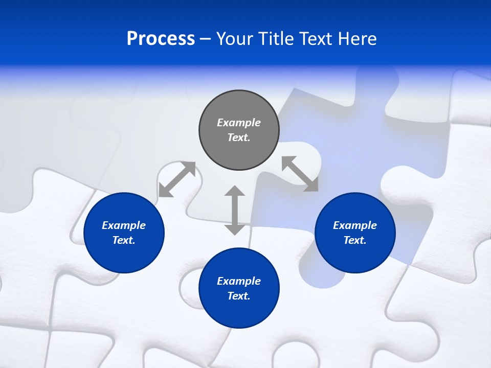 Teamwork Puzzle Conceptual PowerPoint Template