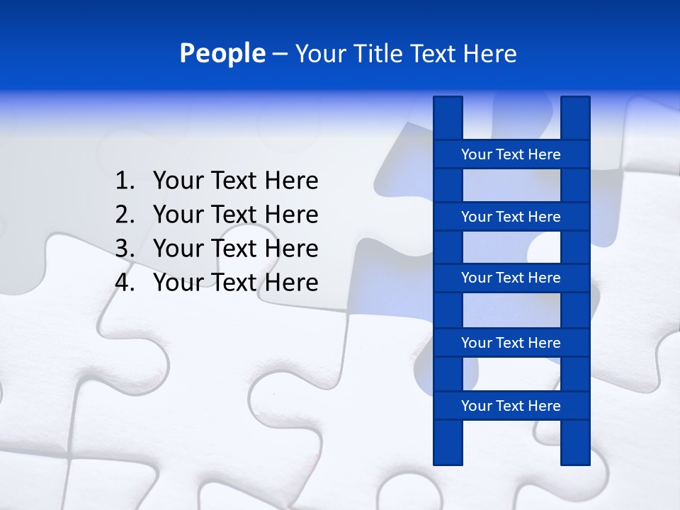 Teamwork Puzzle Conceptual PowerPoint Template