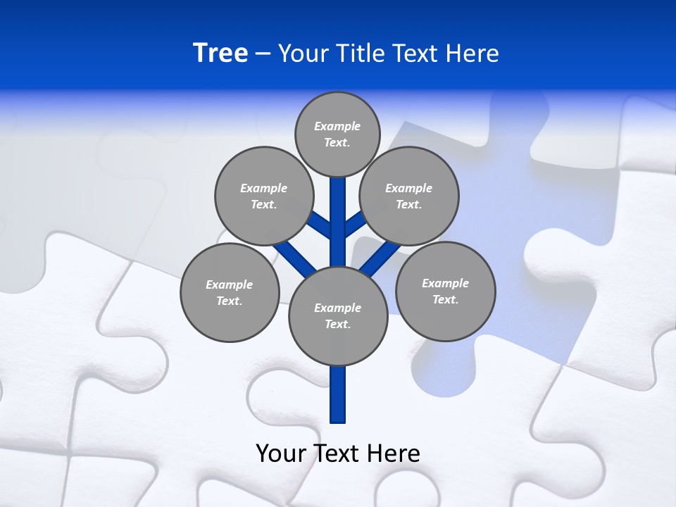 Teamwork Puzzle Conceptual PowerPoint Template