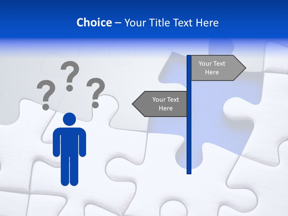 Teamwork Puzzle Conceptual PowerPoint Template