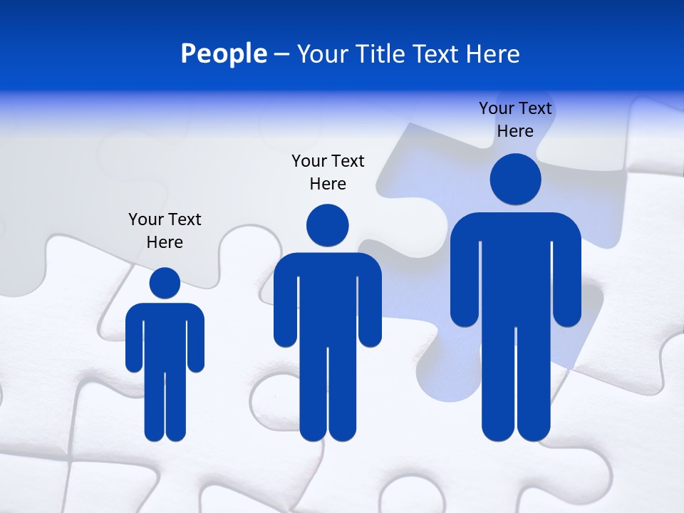 Teamwork Puzzle Conceptual PowerPoint Template