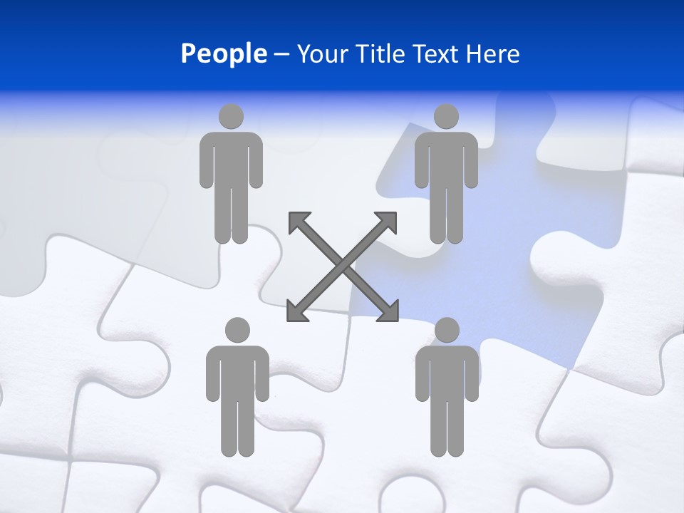 Teamwork Puzzle Conceptual PowerPoint Template