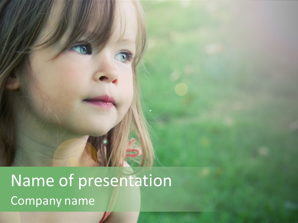 Little Girl PowerPoint Template