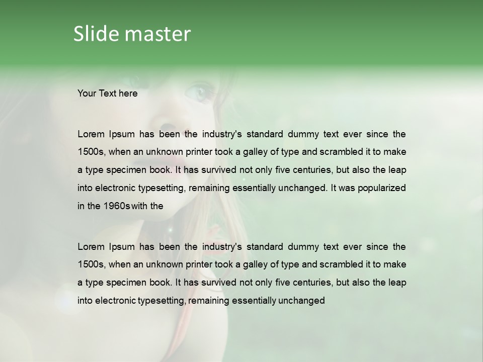 Little Girl PowerPoint Template