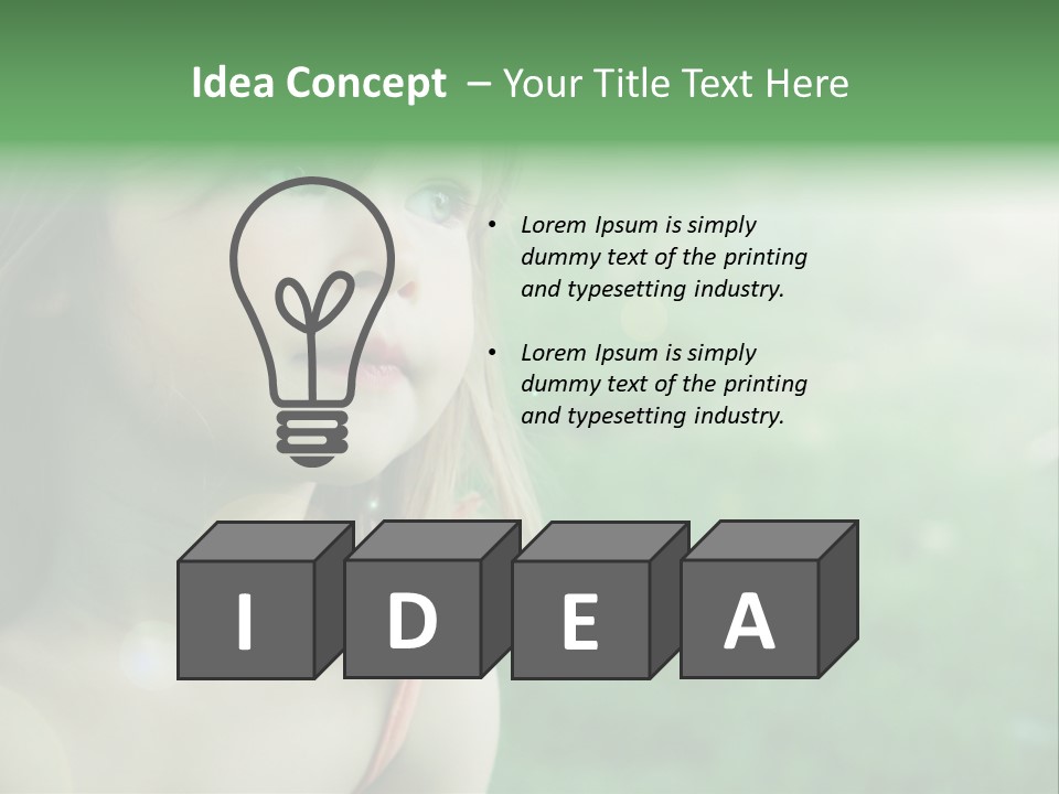 Little Girl PowerPoint Template