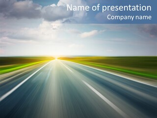 Race Road Trip PowerPoint Template