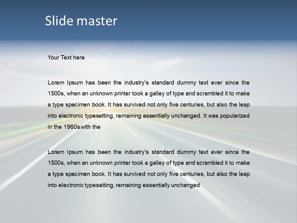 Race Road Trip PowerPoint Template