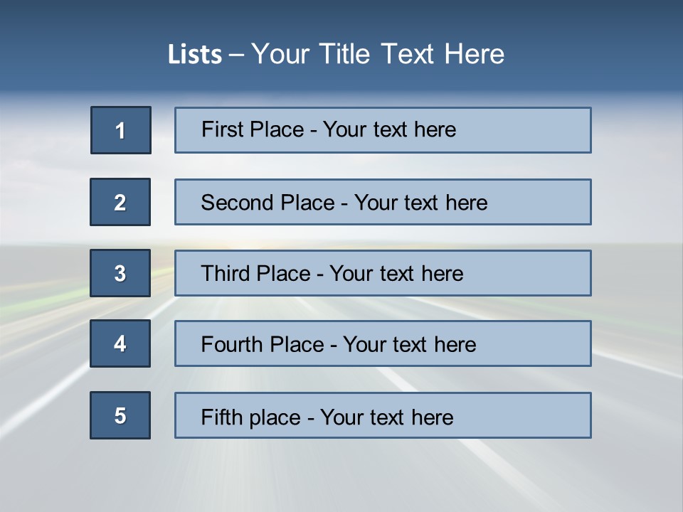 Race Road Trip PowerPoint Template