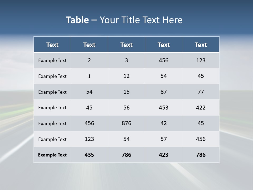 Race Road Trip PowerPoint Template