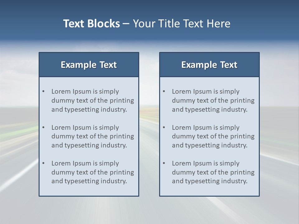 Race Road Trip PowerPoint Template